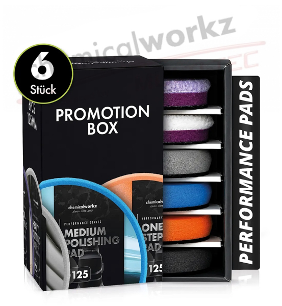 chemicalworkz Performance Pads Promotion Box 6tlg. 125mm